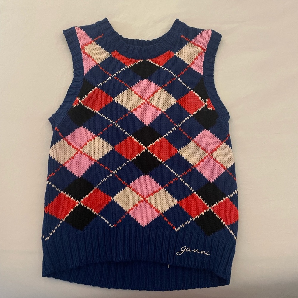 GANNI sleeveless sweater size XS